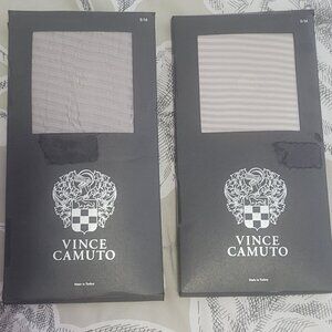 Two Pairs of Vince Camuto Pale Gray Tights 92% Nylon Size S/M NWT